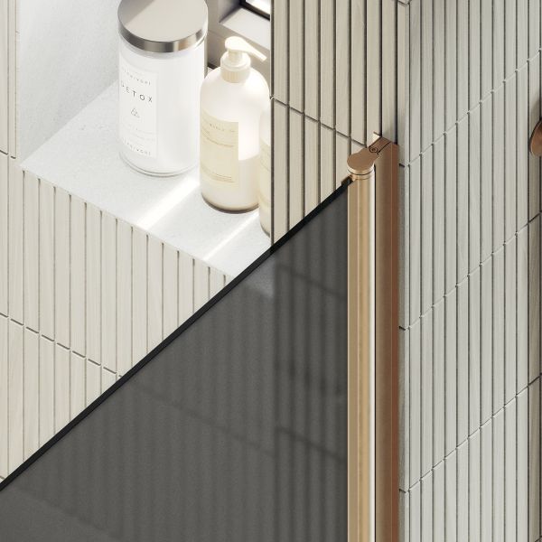 Душевая дверь MaybahGlass MGD-807-2 80см бронза